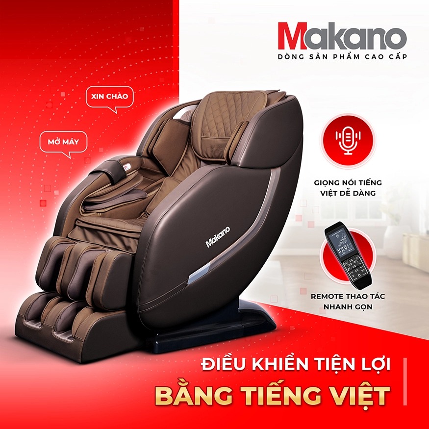 Sử dụng ghế massage bằng điều khiển remote, hiển thị rõ ràng, dễ thao tác. 